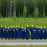 The Baltic Way**

"A massive human chain stretching across the Baltic states (Latvia, Lithuania, Estonia), symbolizing unity and the desire for freedom. People are fully clothed in everyday attire, holding hands, with a hopeful expression. The landscape varies from forests to fields to city streets. Safe for work, appropriate content, family-friendly, professional photography, perfect anatomy, correct proportions, natural pose, well-formed hands, proper finger count, natural body proportions, modest clothing."

**