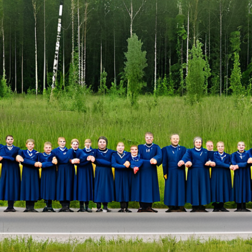 The Baltic Way**

"A massive human chain stretching across the Baltic states (Latvia, Lithuania, Estonia), symbolizing unity and the desire for freedom. People are fully clothed in everyday attire, holding hands, with a hopeful expression. The landscape varies from forests to fields to city streets. Safe for work, appropriate content, family-friendly, professional photography, perfect anatomy, correct proportions, natural pose, well-formed hands, proper finger count, natural body proportions, modest clothing."

**