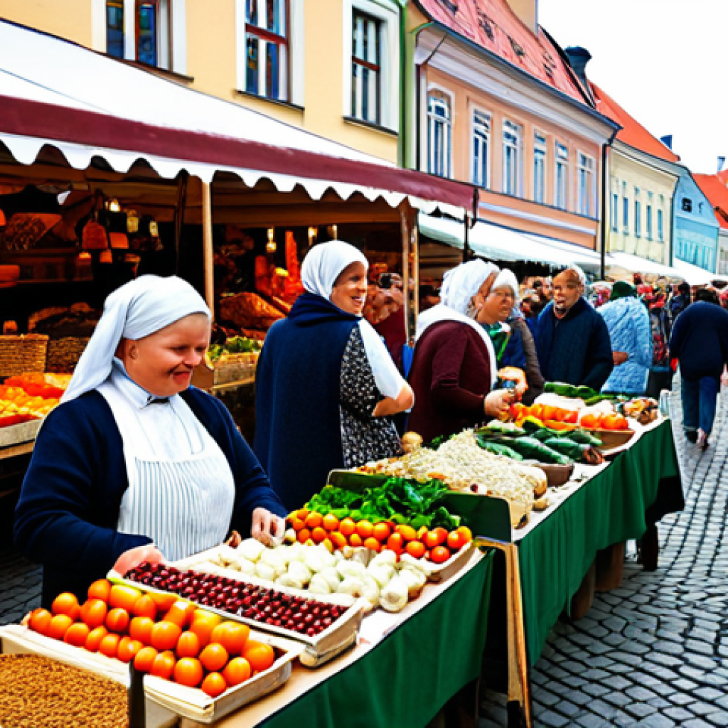 라트비아 최근 뉴스 - **

"A bustling marketplace in Riga, Latvia, showcasing local crafts and produce. People are dressed...